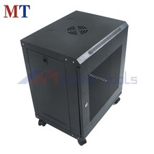 12U Server Rack with Locking Door, 15.5" Depth, Wall Mount Design