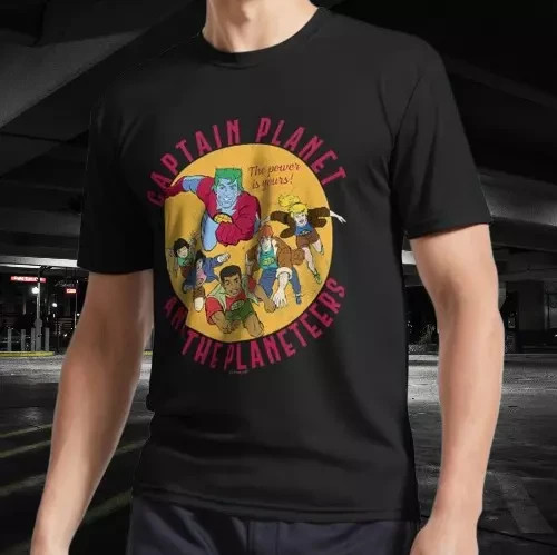 T-shirt divertente Captain Planet e i Planeteers foto 2