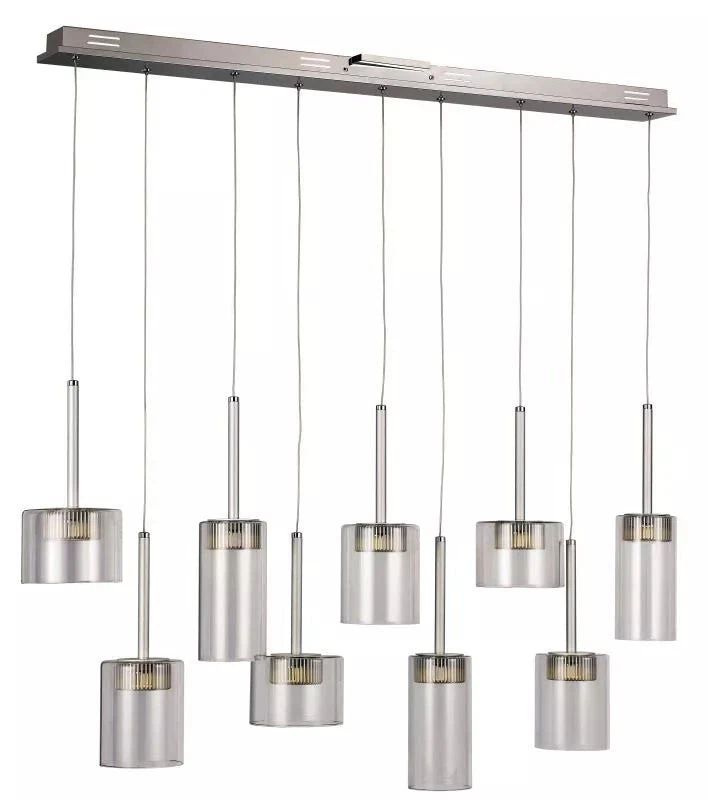 Trans Globe 9-Light Polished Chrome LED Island Pendant with Clear Glass - Image 3 of 4