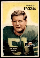 Jim Ringo Rookie Card 1955 Bowman #70 . rookie card picture