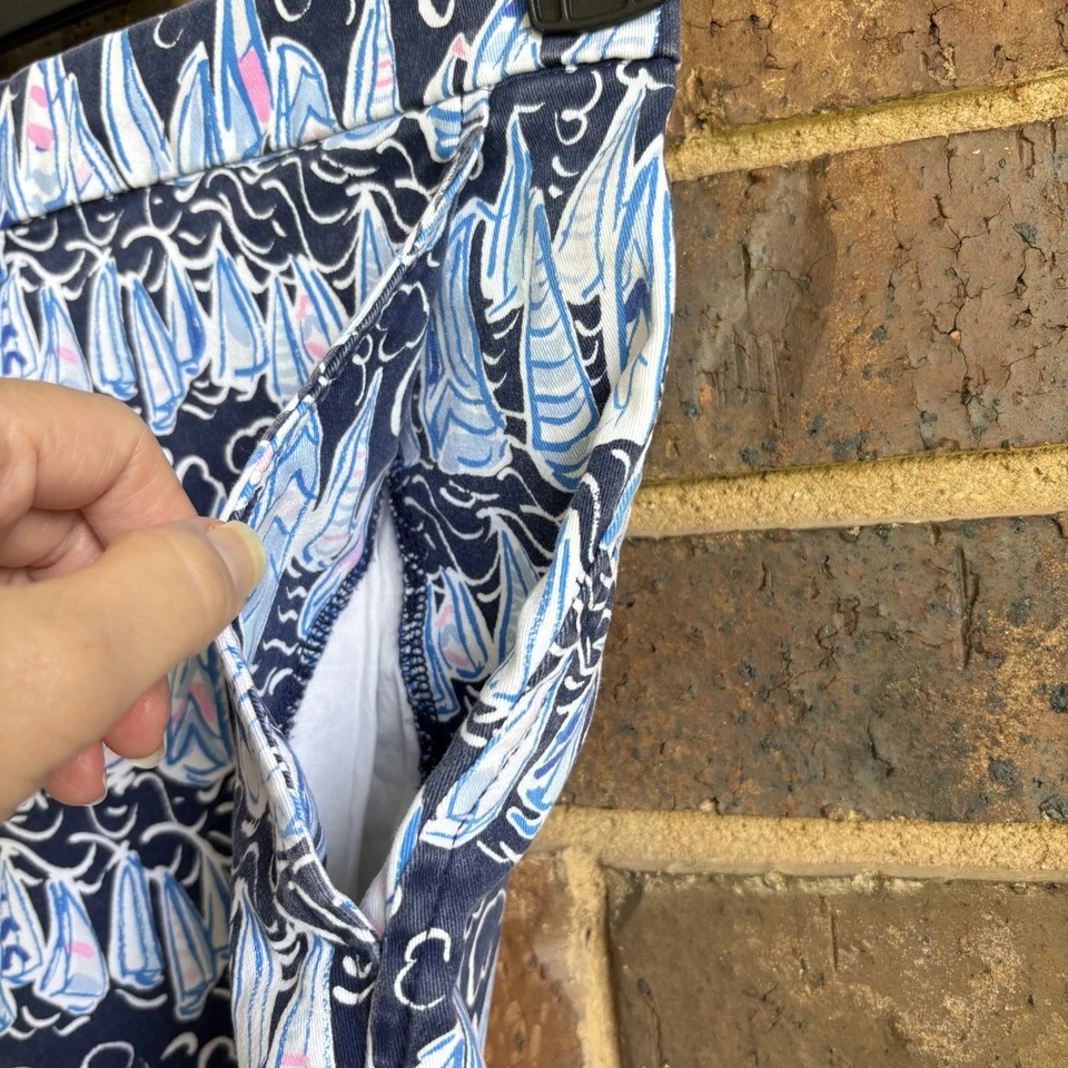 "Lilly Pulitzer Beaumont velas cortas elásticas y rayas para hombre 42 entrepierna 9""" Foto 3 de 4