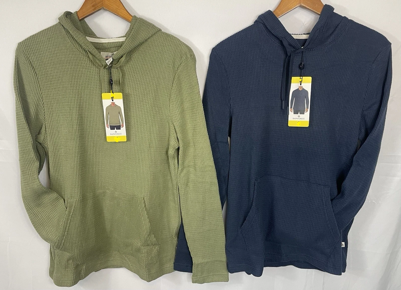 Rainforest Men’s Pullover Hoodie Textured Stretch Midweight Sweatshirt NWT
Opens in a new window or 