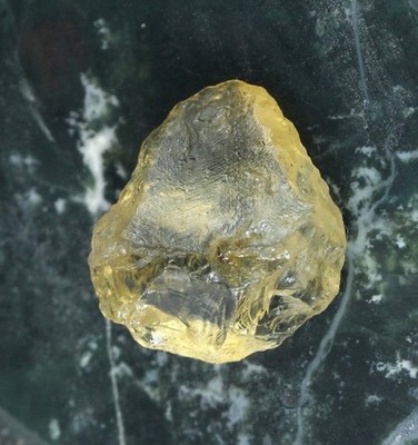 Natürlich Gelber Grossular Granat 25 Ct Roh Transparent Zertifiziert AGI T37050