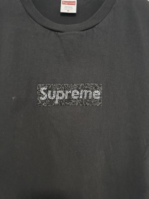 Authentic✓ SUPREME 19SS x SWAROVSKI Box Logo Tee Short Sleeve 