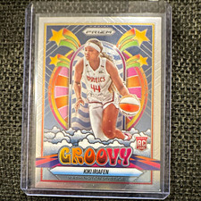 Panini 2025 Prizm WNBA Groovy Kiki Iriafen Washington Mystics RC #15