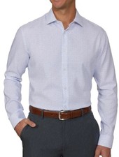 Kenneth Cole Reaction Mens Quick Dry Performance Dress Shirt, Multi, M
