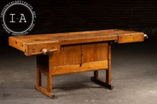 Antique French Carpenter's Workbench