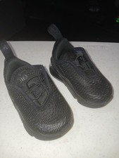 Nike Air Max 270 Shoes Sneakers Triple Black Mesh DD1646-001 Toddler Size 3c