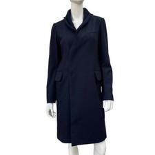 Unisex Y s Yohji Yamamoto Navy Wool Blazer w/ Knit Collar, Small, Made In Japan