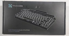 TAIAHIRO Retro Typewriter Mechanical Keyboard, Wireless Bluetooth 5.0 LED