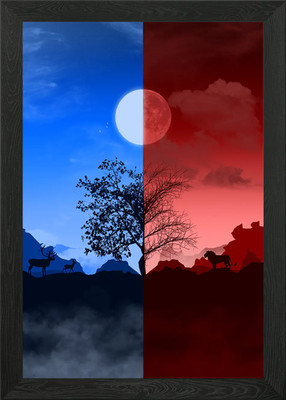 Same But Different Framed Wall Art Poster Canvas Print Picture