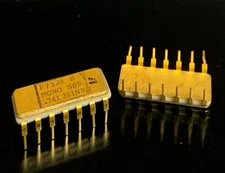 741BP PRECISION MONOLITHICS LM741J 14-PIN GOLD NEW VINTAGE DC7343 ORIGINAL RARE