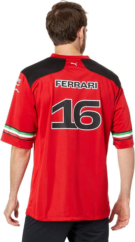 Scuderia Ferrari Charles LeClerc 16 Football Jersey 2023 Red