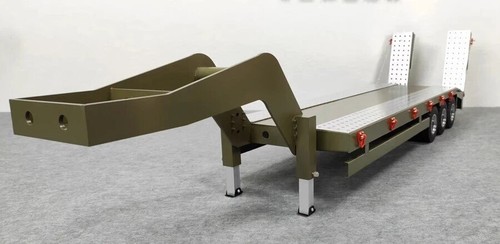1/14 3-Axle 1100mm FULLY STAINLESS STEEL Trailer for Tamiya Tractor Truck NIB - Picture 4 of 9