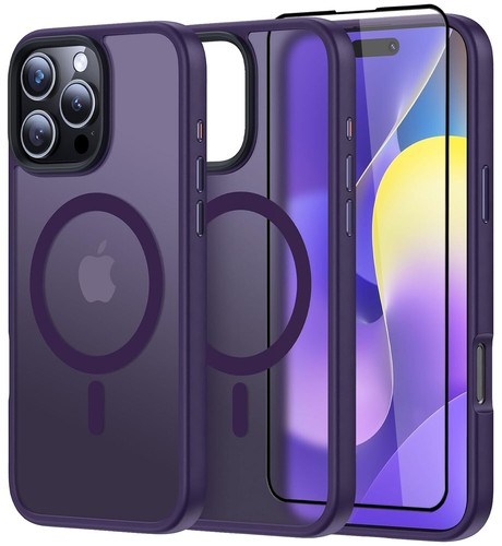 Funda Mag Safe Esmerilada para iPhone 16 Pro Max 16 Plus 16 + Protector de Pantalla - Imagen 5 de 45