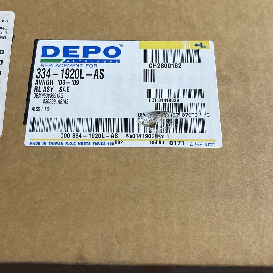 Luz trasera para Dodge Avenger 08-10 conductor trasero izquierdo lámpara trasera NUEVO Foto 2 de 2