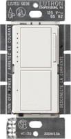 Lutron Ma-l3s25-wh Maestro 300 Watt Single-pole Dual Dimmer And Switch, White Lutron Ma-l3s25-wh Maestro 300 Watt Single-pole Dual Dimmer And Switch, White