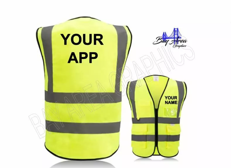 Custom safety vest with pockets sale