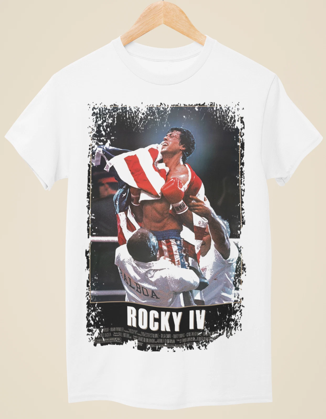 Rocky IV - Movie Poster Inspired Unisex White T-Shirt