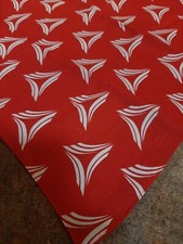 Vintage Beautiful Red And White Bandana 100 Cotton Hankie Western Made Germany