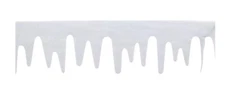 Christmas House Felt Icicle Fringe with Glitter 48 inch (96 in. total) ~ Qty 1