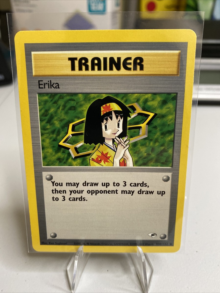 ポケモンカード GYM HEROES Erika 未開封パック pokemon Charity Trainer Erika Rare Japanese Gym Heroes pokemon card