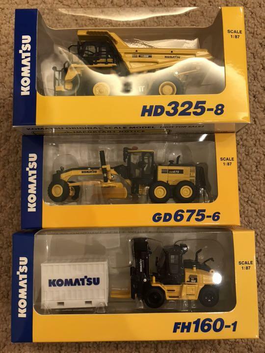 コマツ ミニフィギュアセット 931xc HM400-5 など KOMATSU 1:87 Original Miniature 11 set HM400-5 931XC FH160-1