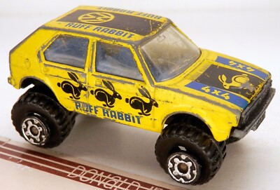 Matchbox 1974-1981 Volkswagen Golf Mk.I VW Romping Ruff Rabbit YLW 1:56 ...