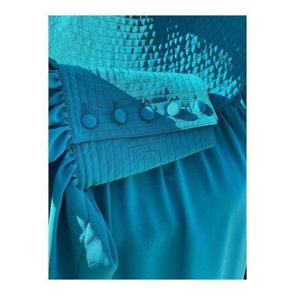 Vintage Sheath Dress Bell Sleeve Wide Cuffs - image 8