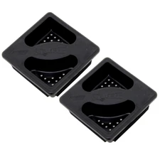 RV/Camper - 2 Squeeze Grip Locking Bumper Plug/Cap, 4" Square