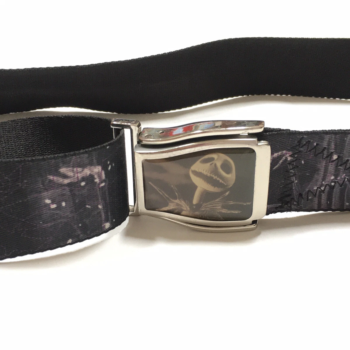 Nightmare Before Christmas Belt Disney Cross Check Flight Buckle Seatbelt Style