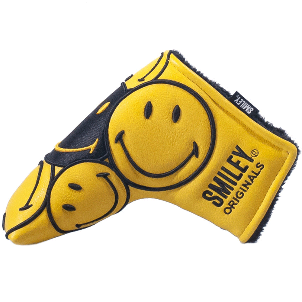 SMILEY ORIGINAL STACKED BLADE PUTTER HEADCOVER / YELLOW / 2026 MODEL
