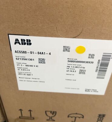 ACS580-01-04A1-4 1PCS NEW Frequency Converter ACS580-01-04A1-4