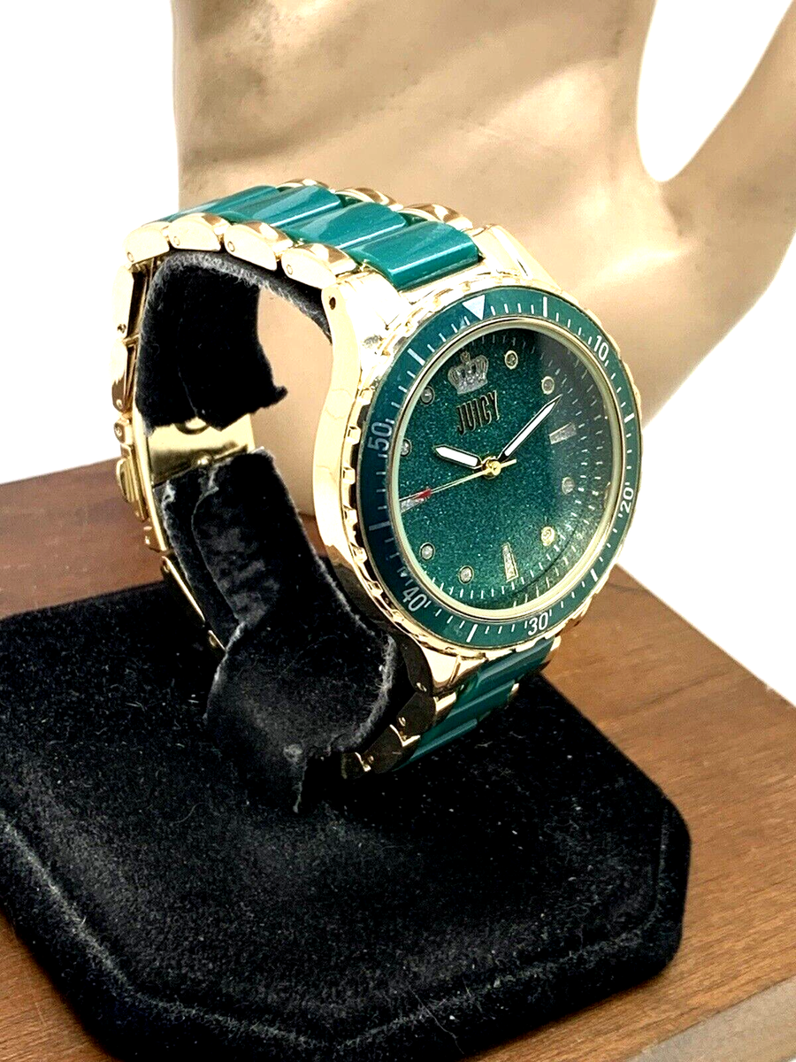 Juicy By Juicy Couture Women's Watch JC/5022 Quartz Green Gold
