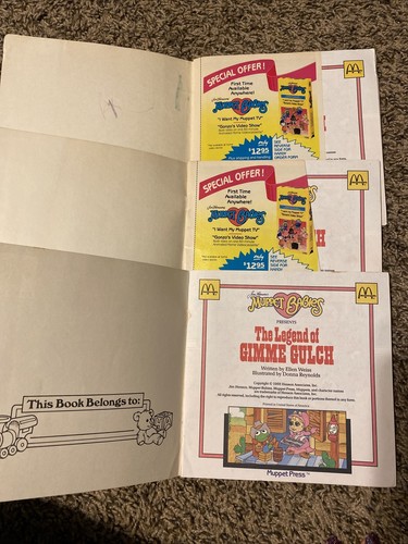 Lot Of 7 McDonald’s Burger King Books Muppets Timbuctoo Kermit Gimme Gulch VTG - Picture 11 of 12