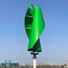 Helix 2000W Vertical Axis Wind Turbine 48V 96V 220V Maglev Wind Power Generator