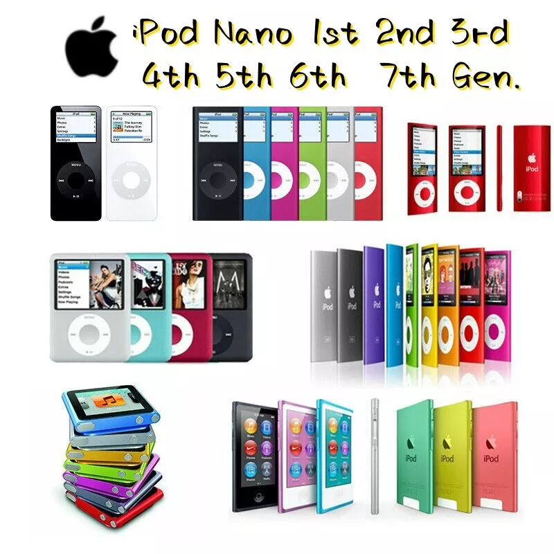 Apple iPod Nano 1st 2nd 3rd 7th Generation-1GB/2GB/4GB/8GB/16GB LOT | eBay