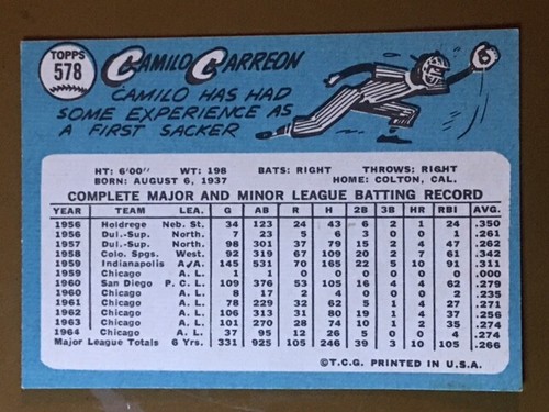 1965 Topps Baseball Singoli - Scegli la tua carta -- 371-598 -- numeri alti - Foto 325 di 357