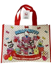 Hello Kitty 50th anniversary pouch & masking tape Sanrio Set of 6 Daiso Japan