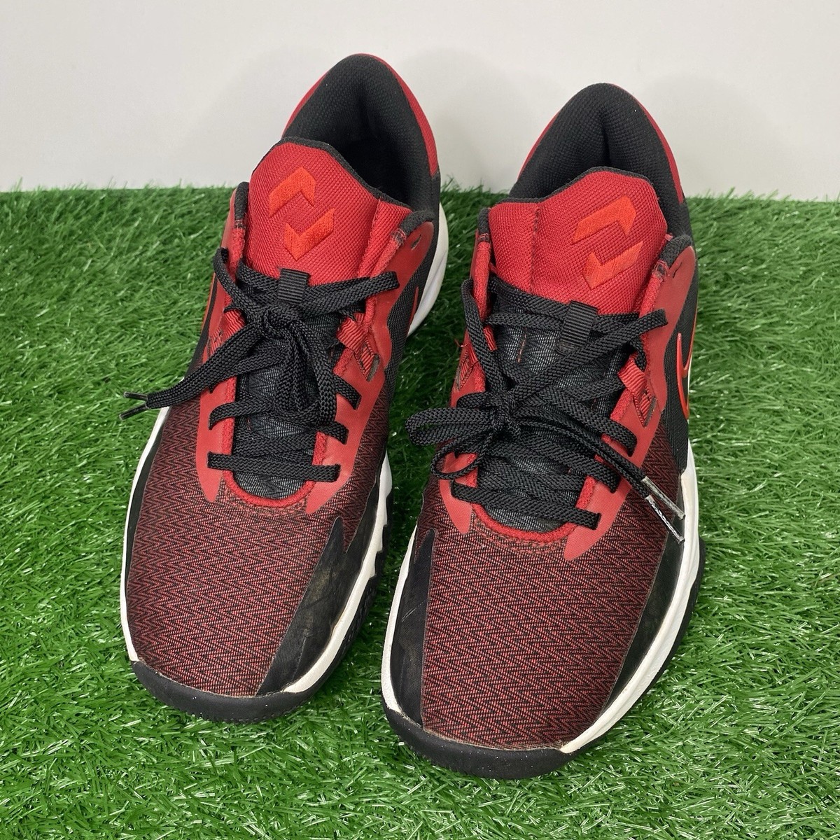 Nike Precision VI 6 Low Mens Basketball Shoes Black Red  display picture 3