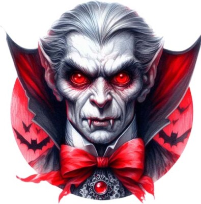 Bunte Halloween Gothic Vampir Wandkunst Schlafzimmer Kinderzimmer Vinyl Aufkleber Abziehbild