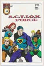 A.C.T.I.O.N. Force #1 Comic Book - Lightning Comics!