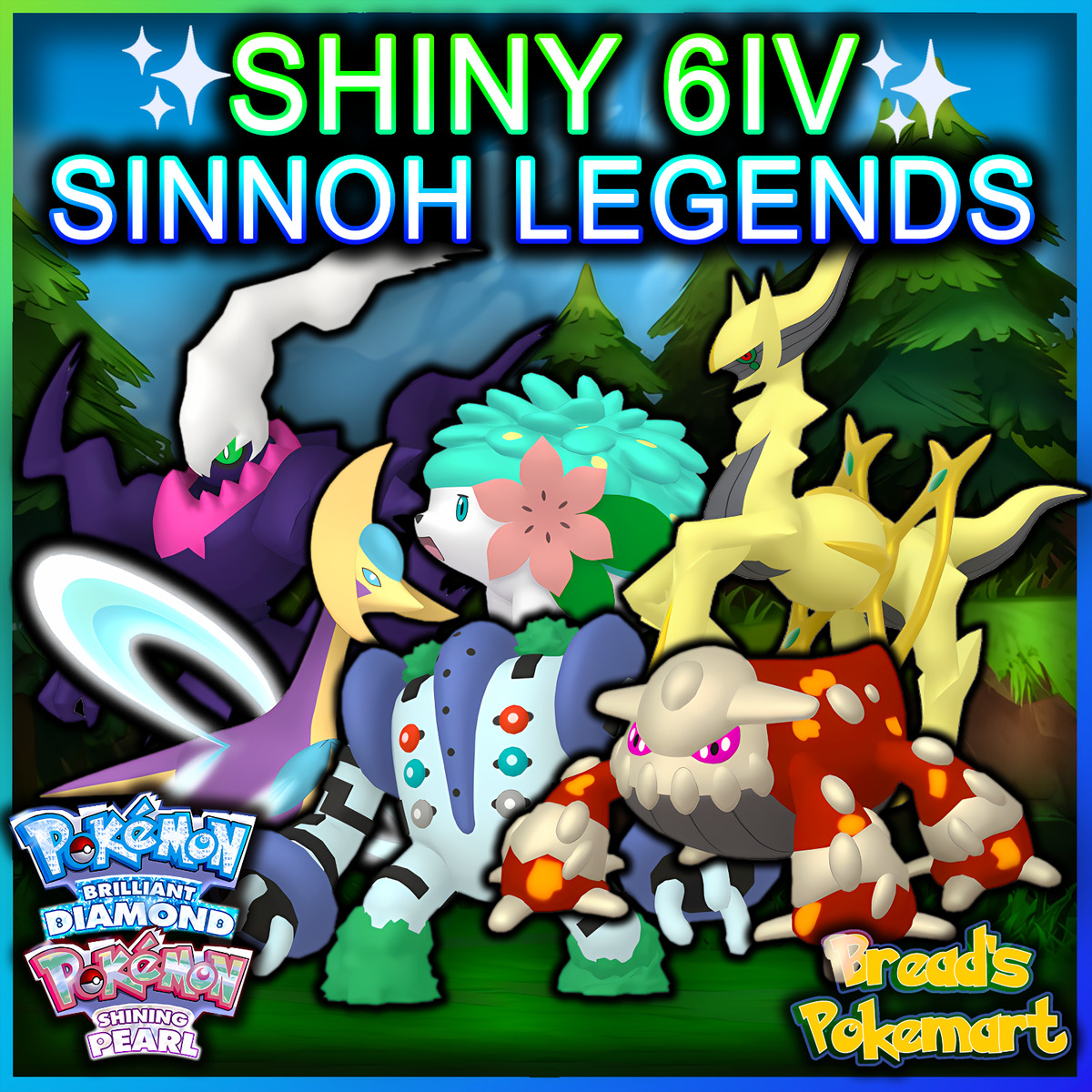 DARKRAI SHAYMIN Shiny 6IV PACK // Pokemon Brilliant Diamond 