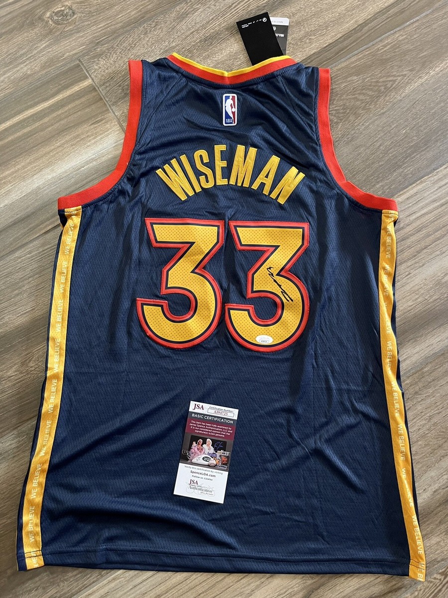 James Wiseman Signed Jersey Golden State Warriors Detroit Pistons