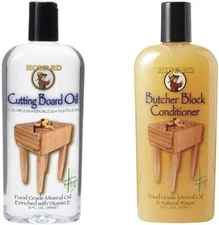 Howard Butcher Block Conditioner 12oz Food Grade Mineral Oil Cutting Board Oil