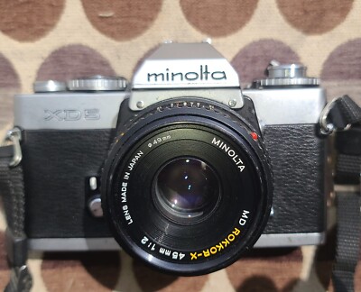 Minolta MD Rokkor-X 50/1.7, W/ XG-7 Body Red Leds N/G, SPEEDS WORK A, M,ST WORKS