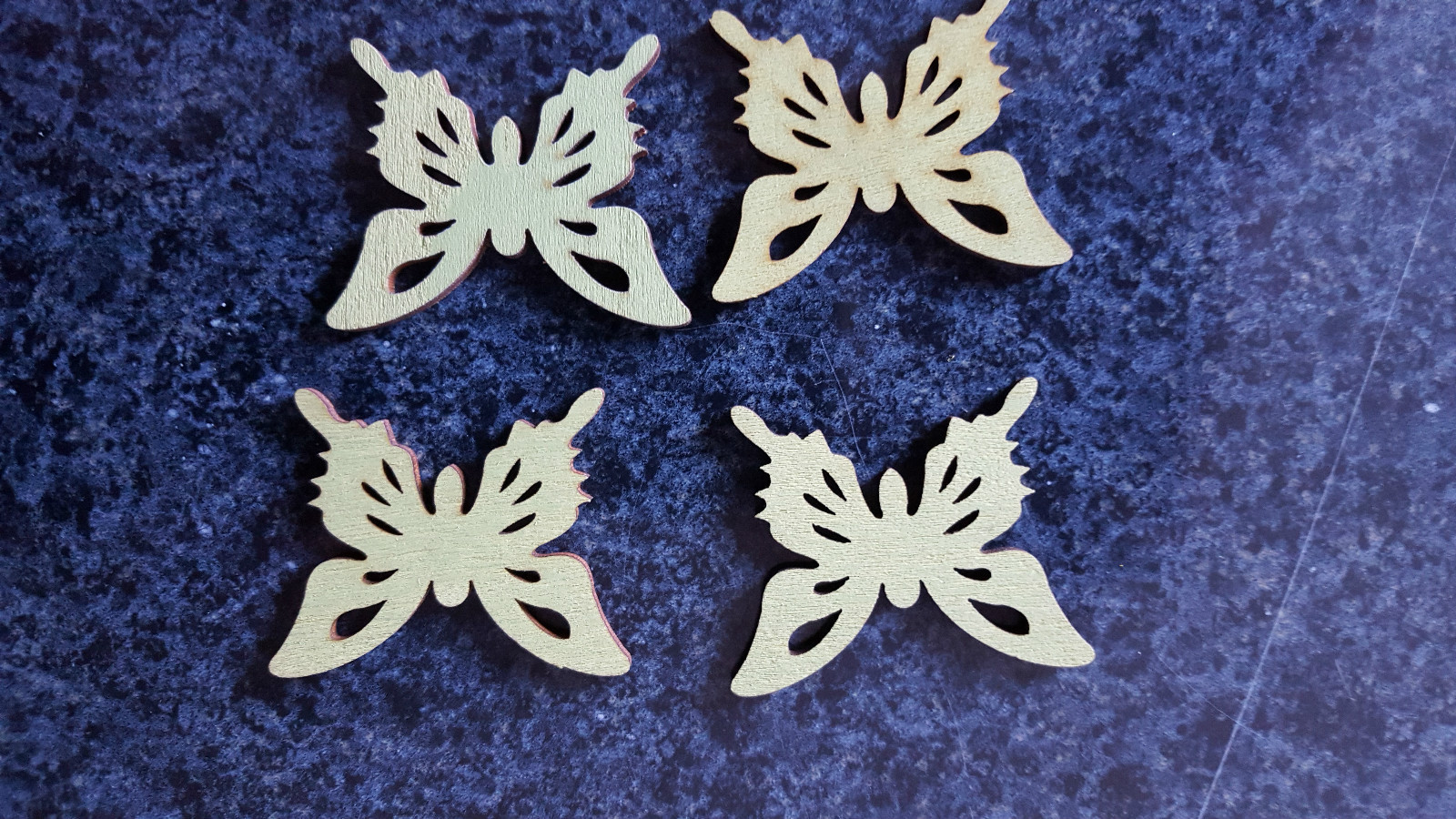 Streudeko Set Vögel Schmetterlinge Blumen aus Holz basteln Geschenk