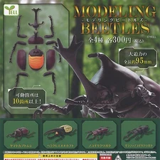 Modeling Beetles Mascot Capsule Toy 4 Types Full Comp Set Gacha New Japan