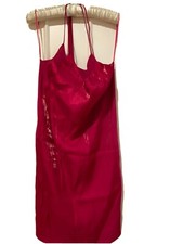 Zara Fuschia Pink Strappy Dress With Sheen Size M RRP £35.99