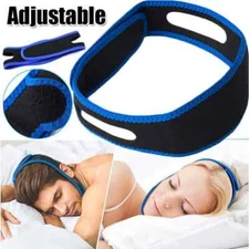 Snore Stop Belt Cpap Chin Strap Sleeping Apnea Jaw Solution TMJ For Women Men US